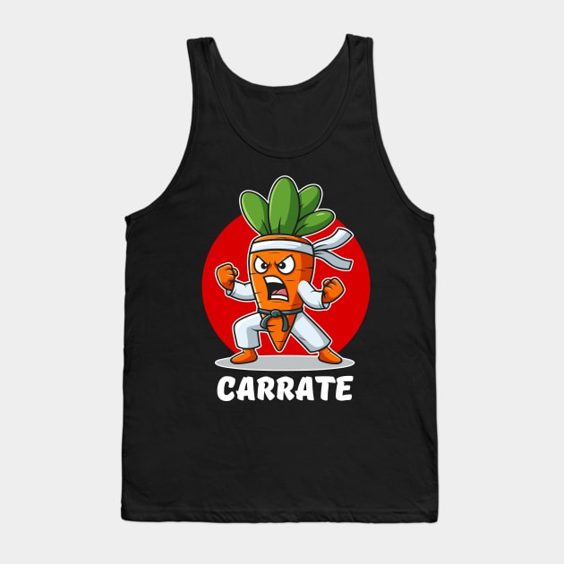 Carrate Karate Carrot Student Teacher Trainee Trainor Tank Top by valeriegraydesign